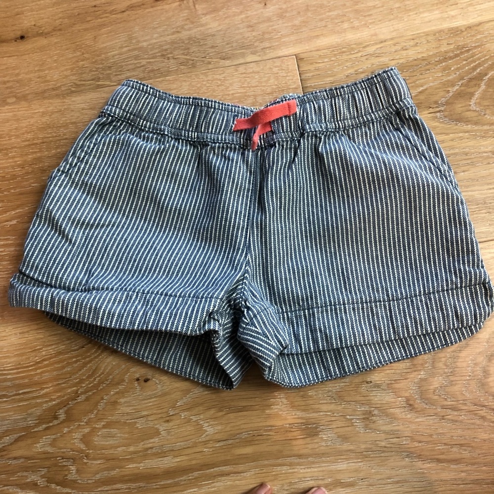 Striped cotton shorts